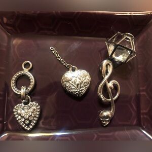 Silver Tone Pendant/Charm Bundle